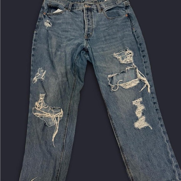 Old Navy Denim - Old Navy Women's High Rise Distressed Blue Jeans